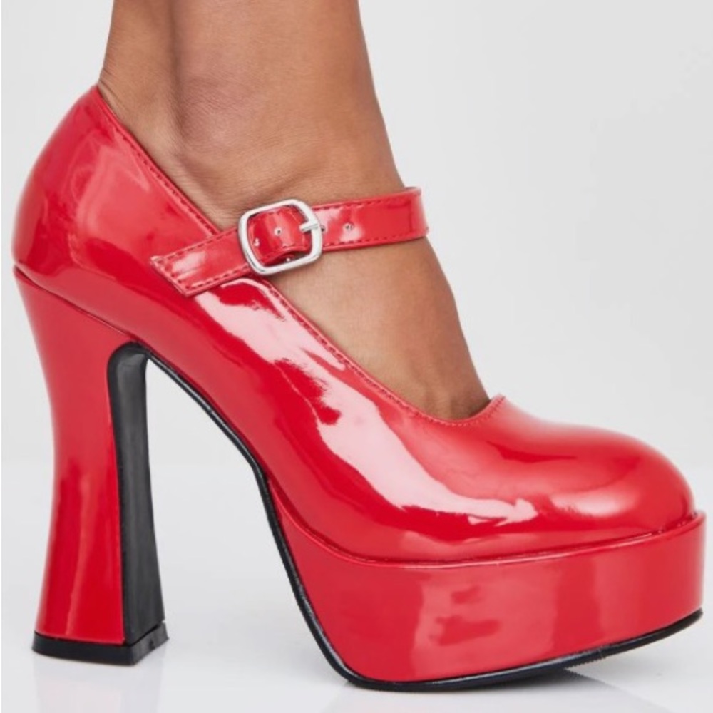 Chunky Heel Mary Jane
